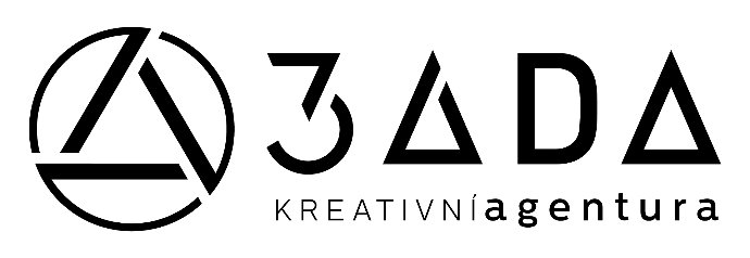 Logo agentury 3ADA - spojení kreativity a inovace v marketingových řešeních.